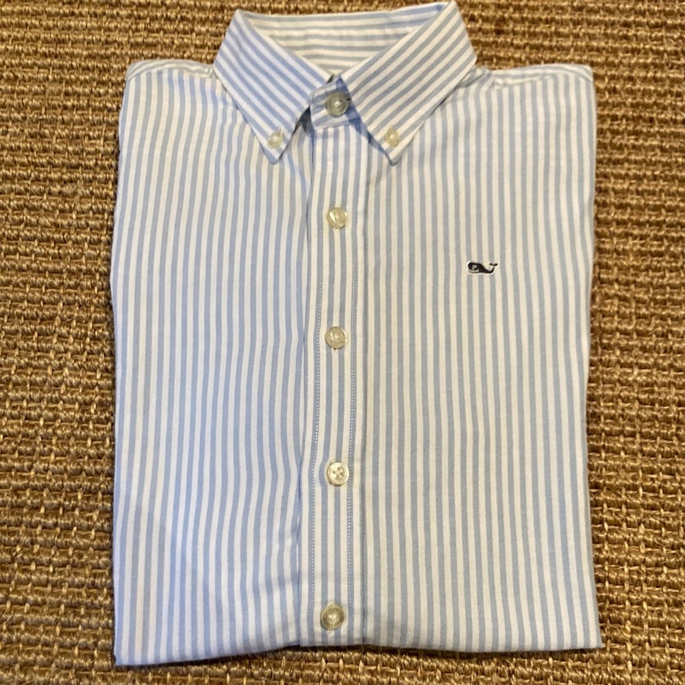 Boys Vineyard Bines cotton long sleeved button down